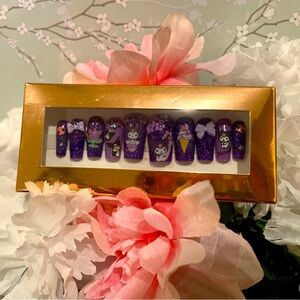 Nail Art & Co. Press On Nails: Kuromi